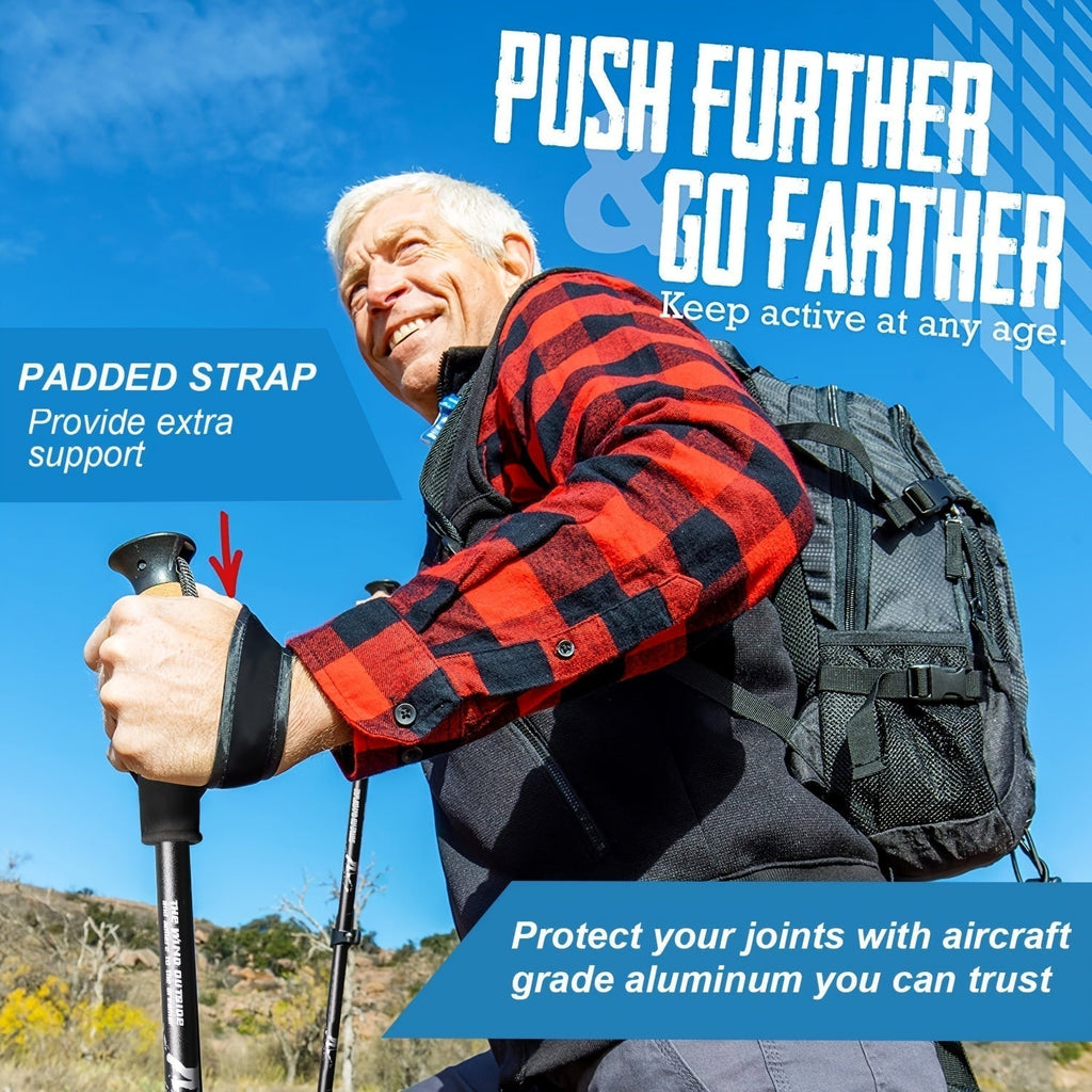 Aluminum Telescopic Trekking Poles Set for Outdoor Adventures