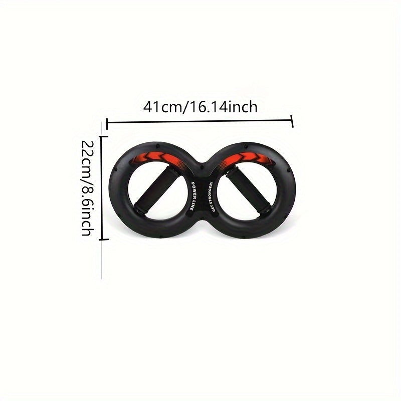 1Pc 8-Shaped Arm Strength Trainer - Ultimate Wrist & Forearm Builder(Black)