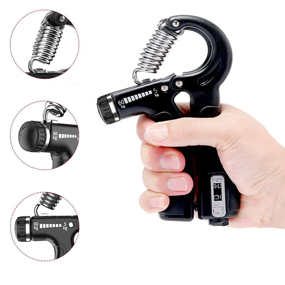 5-piece hand exercise flexor set with counter