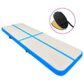 Vidaxl inflatable gymnastics mat with pump 600x100x15 cm PVC blue