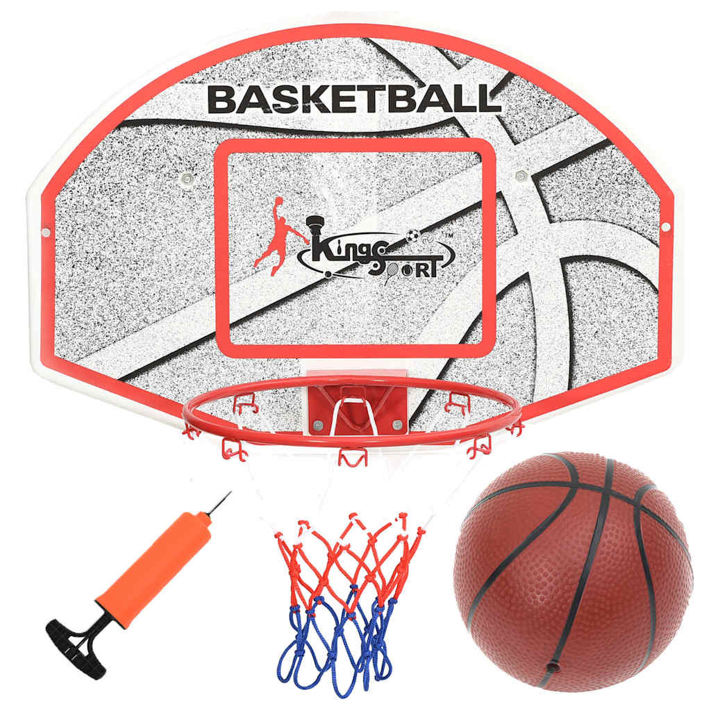 Vidaxl 5-Piece Wall-Mounted Basketball Set 66x44.5 cm