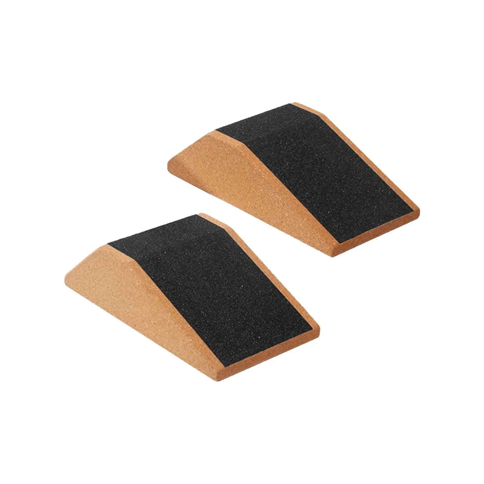 Cork Squat Wedge Yoga Block Trainer For Pilates (Brown)