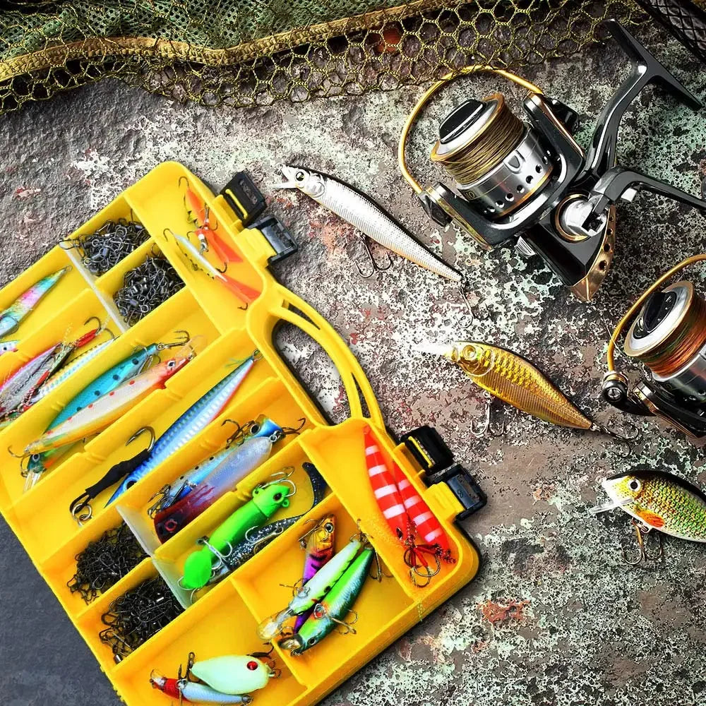 Waterproof Double Layer Fishing Tackle Box