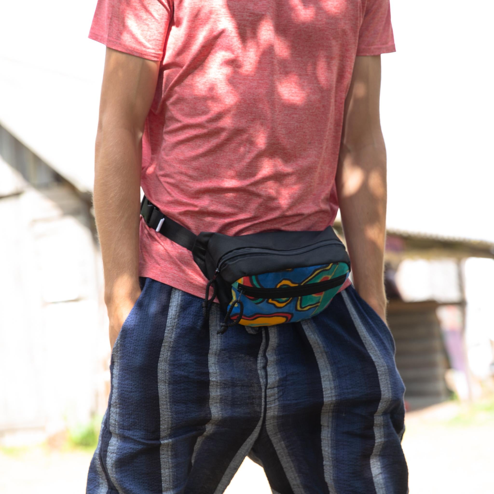 Spacious waist bag AFRICA