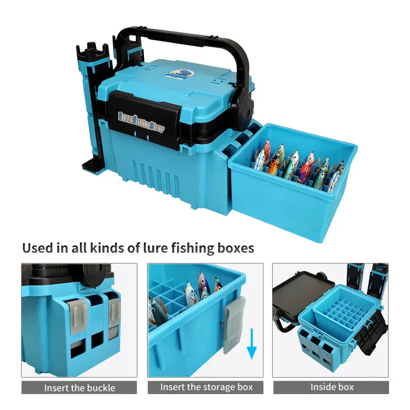 Luminous Fishing Tackle Box With 36 Grids