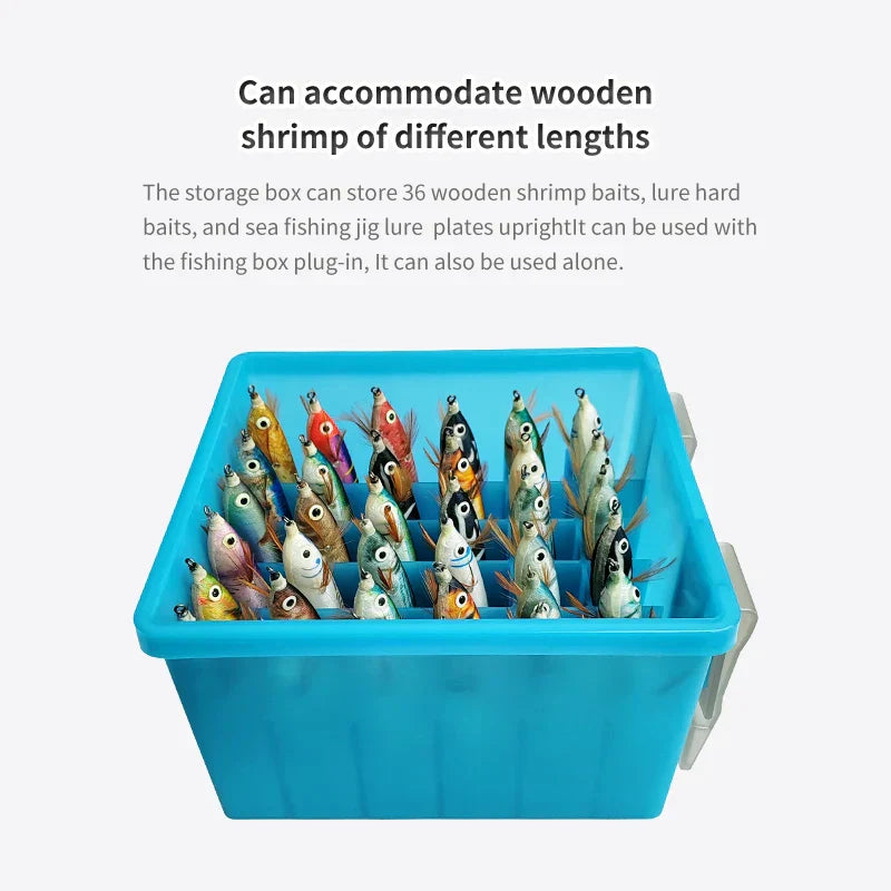 Luminous Fishing Tackle Box With 36 Grids