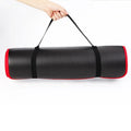 10MM Extra Thick Non-Slip NRB Yoga Mat 183x61cm Black