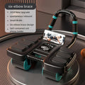 Six-Wheel Abdominal Exercise Roller Automatic Rebound Black