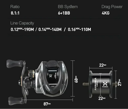 Bait Finesse Reel 3D Magnetic Braking Right Hand Black