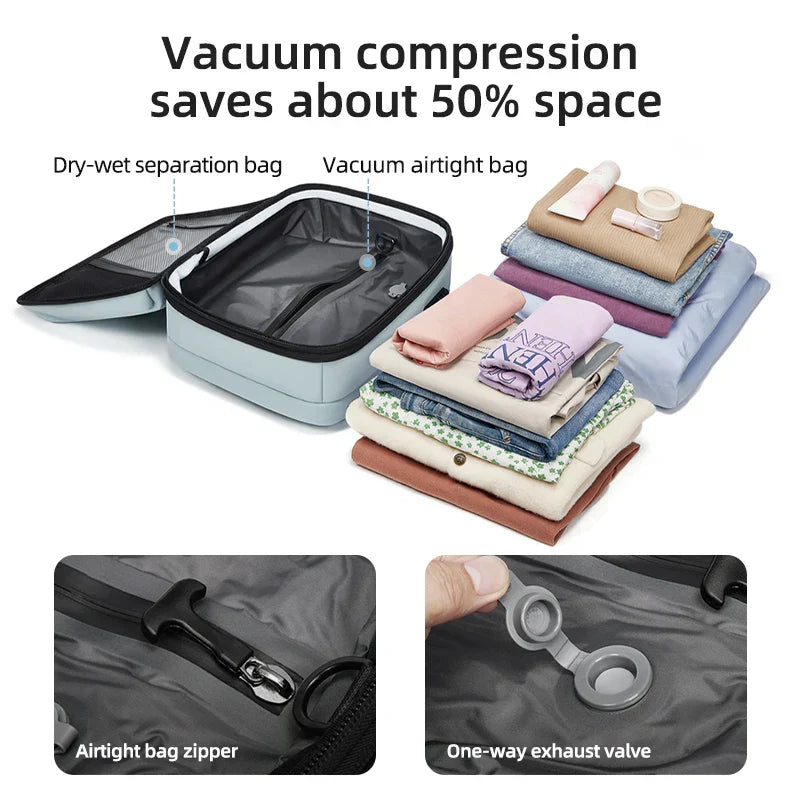 Expandable Laptop Backpack 40L Blue
