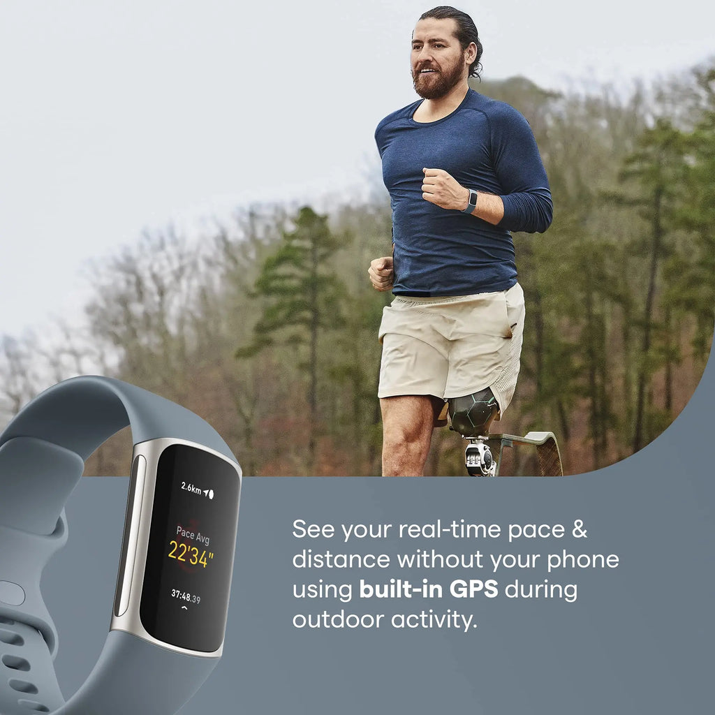 Health Fitness Tracker with Built-in GPS Blue