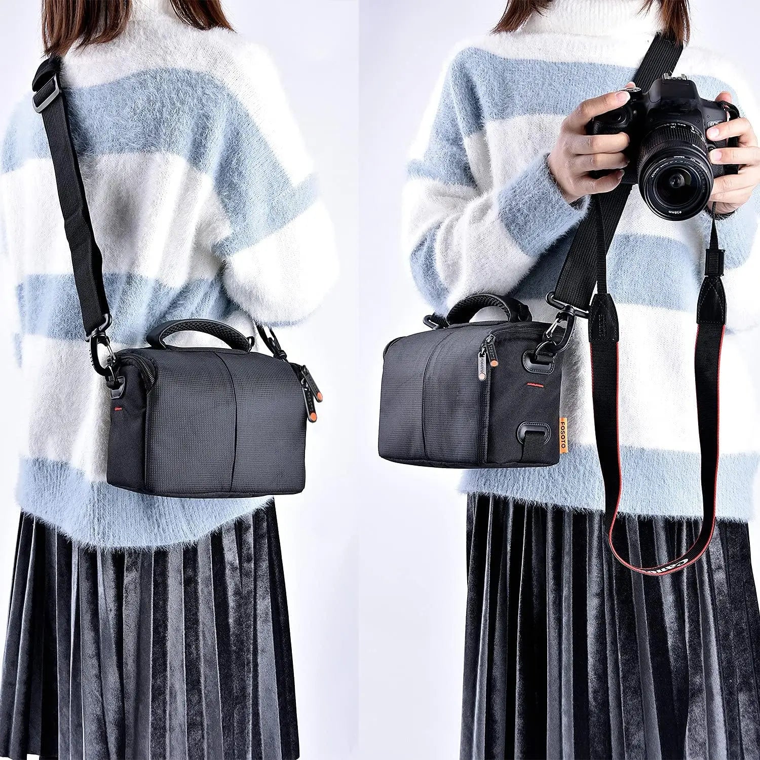 Waterproof Anti-Shock Digital Camera Bag Black