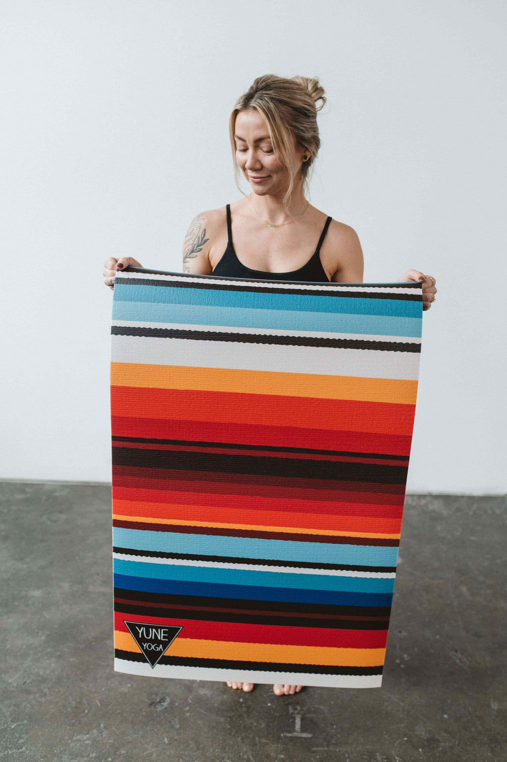 Elk Meadow Yoga Mat – 6mm Extra Thick, Double-Sided Non-Slip, Eco-Friendly PER with Multi-Color Meadow Design | Yune Yoga