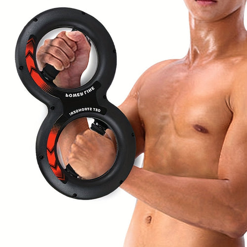 1Pc 8-Shaped Arm Strength Trainer - Ultimate Wrist & Forearm Builder(Black)