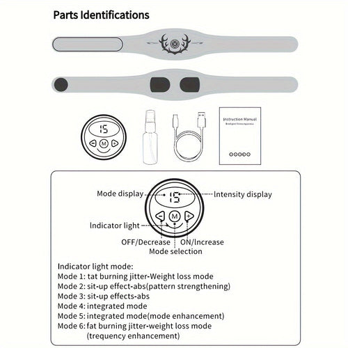 Abdominal Muscle Trainer -  Fitness Belt(Blue)