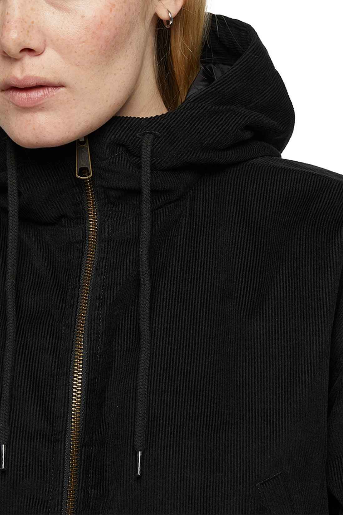 DICKIES - Giacca donna crop in velluto con cappuccio-3