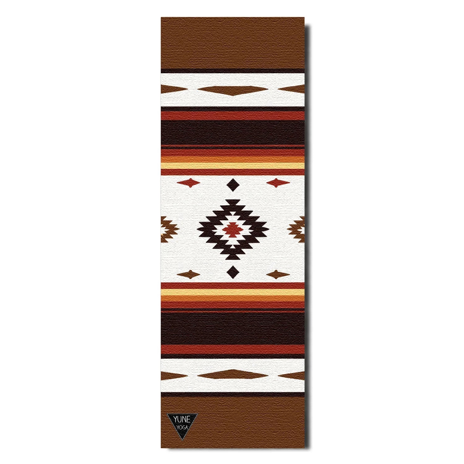 Elk Grove Yoga Mat – 6 mm Extra Thick, Double-Sided Non-Slip, Eco-Friendly PER with Earth-Tone Striped Design | Yune Yoga