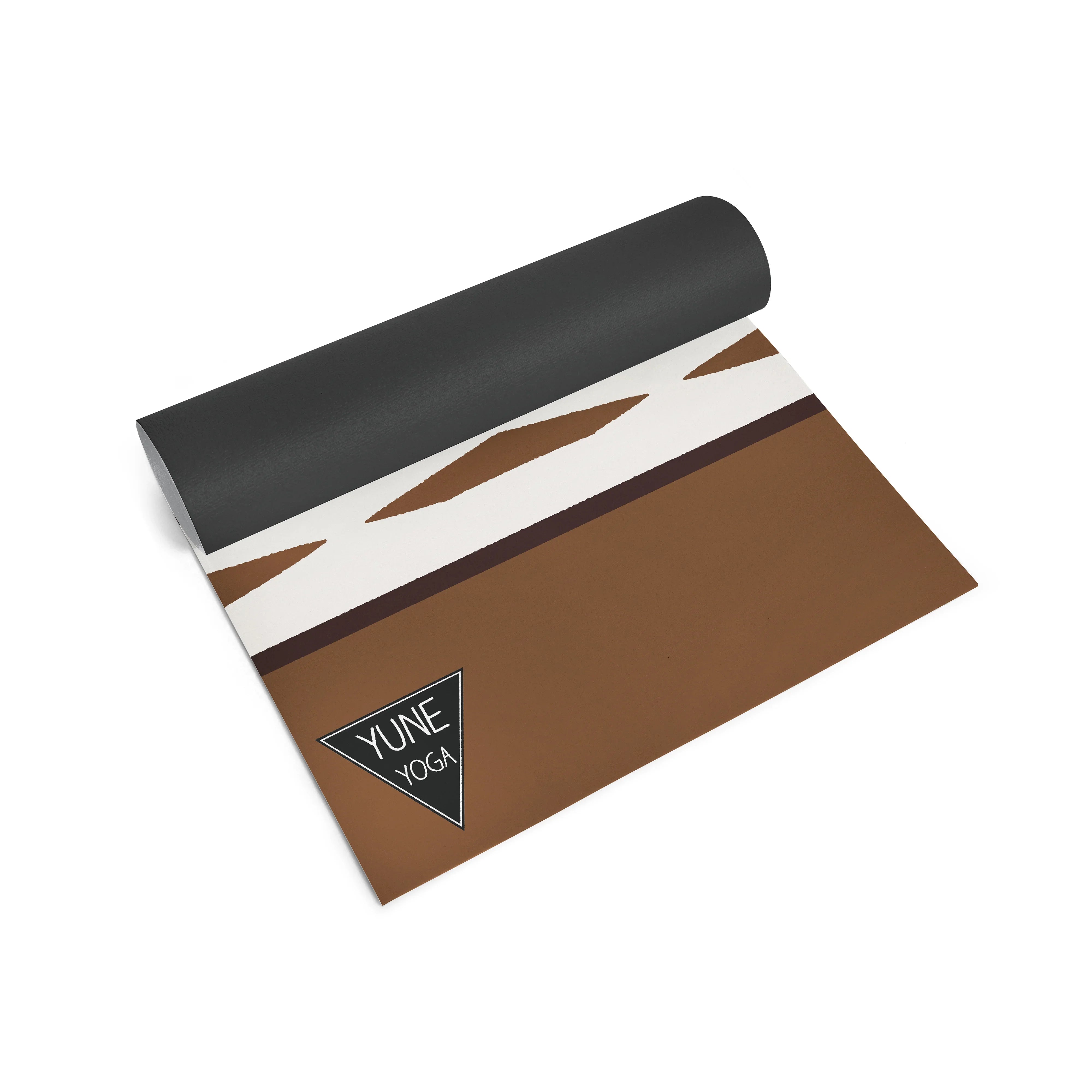 Elk Grove Yoga Mat – 6 mm Extra Thick, Double-Sided Non-Slip, Eco-Friendly PER with Earth-Tone Striped Design | Yune Yoga