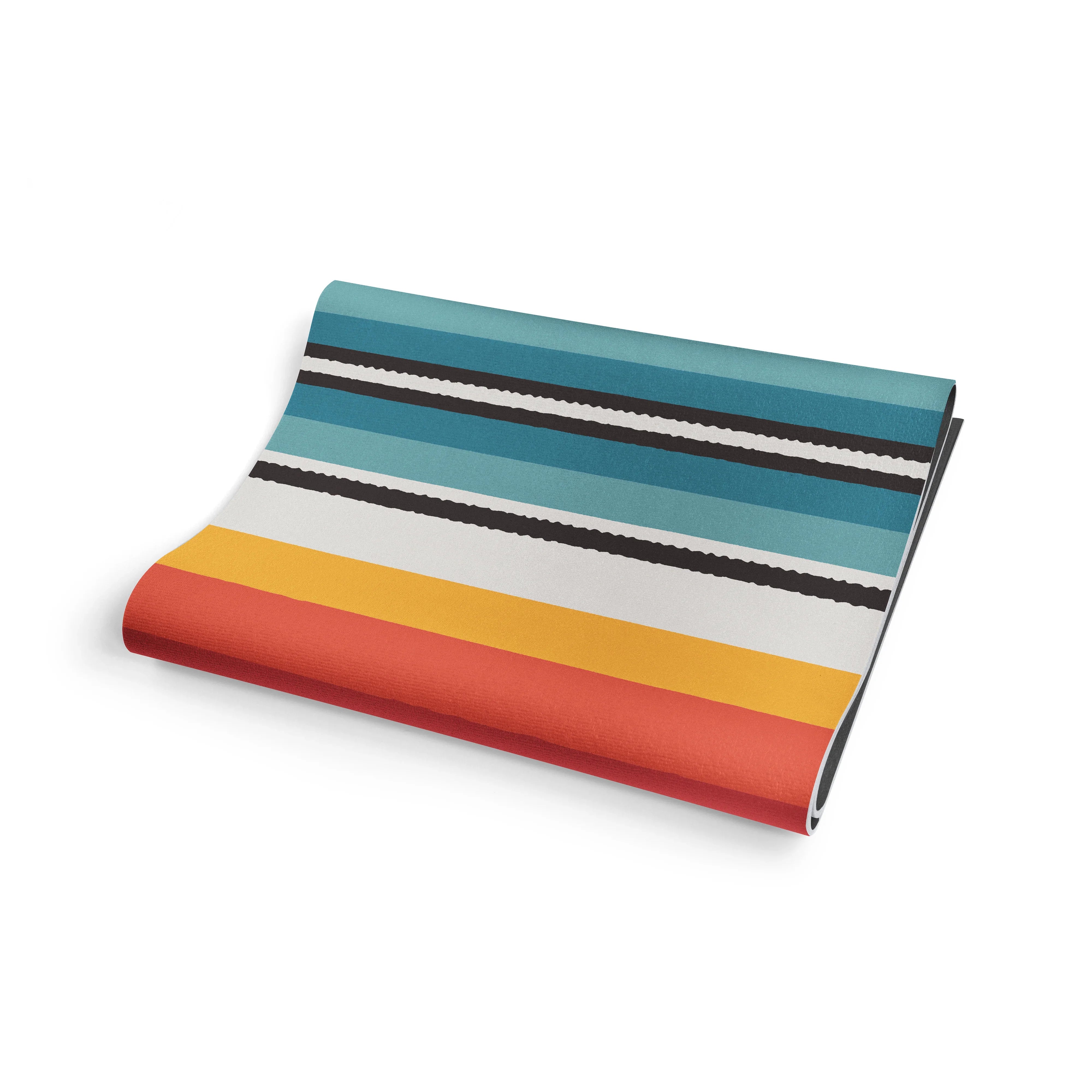Elk Meadow Yoga Mat – 6 mm Extra Thick, Double-Sided Non-Slip, Eco-Friendly PER with Multi-Color Meadow Design | Yune Yoga