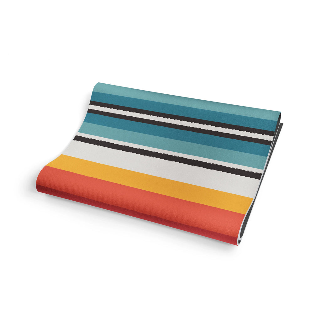 Elk Meadow Yoga Mat – 6mm Extra Thick, Double-Sided Non-Slip, Eco-Friendly PER with Multi-Color Meadow Design | Yune Yoga
