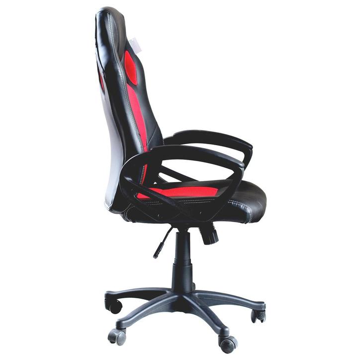 Gamer szék több színben - basic-színes háttámla, piros