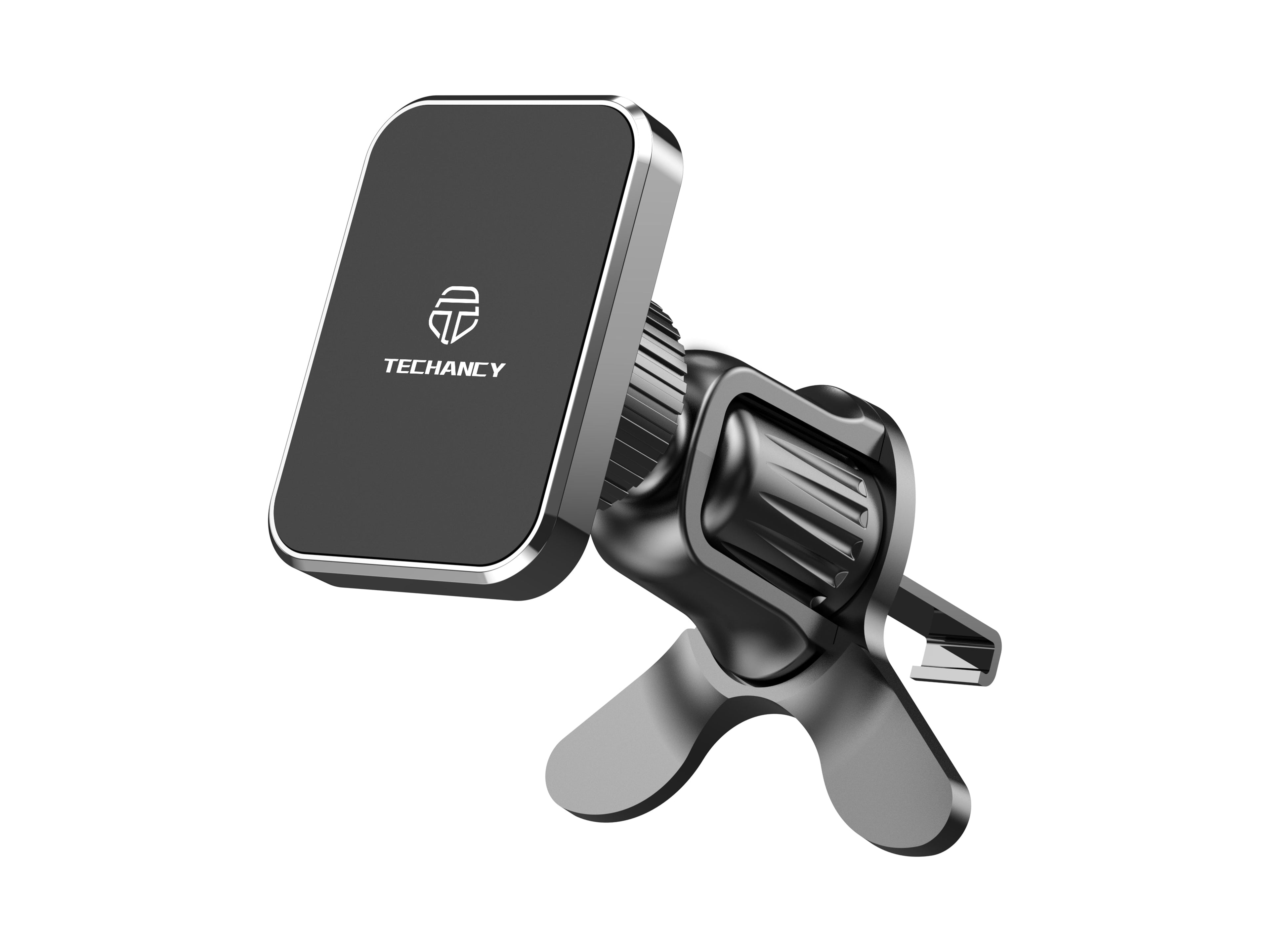 Techancy Suporte magnetico carro TI2339 encaixe grelha 360 graus forte e estavel para telemovel Preto