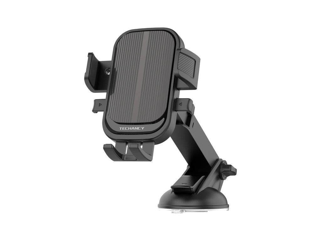 Techancy Suporte Para Telemóvel Para Automóvel Ti2318 Preto, 4,0-7,2 Polegadas, Suporte Para Ventosa, Bloqueio Com Um Toque