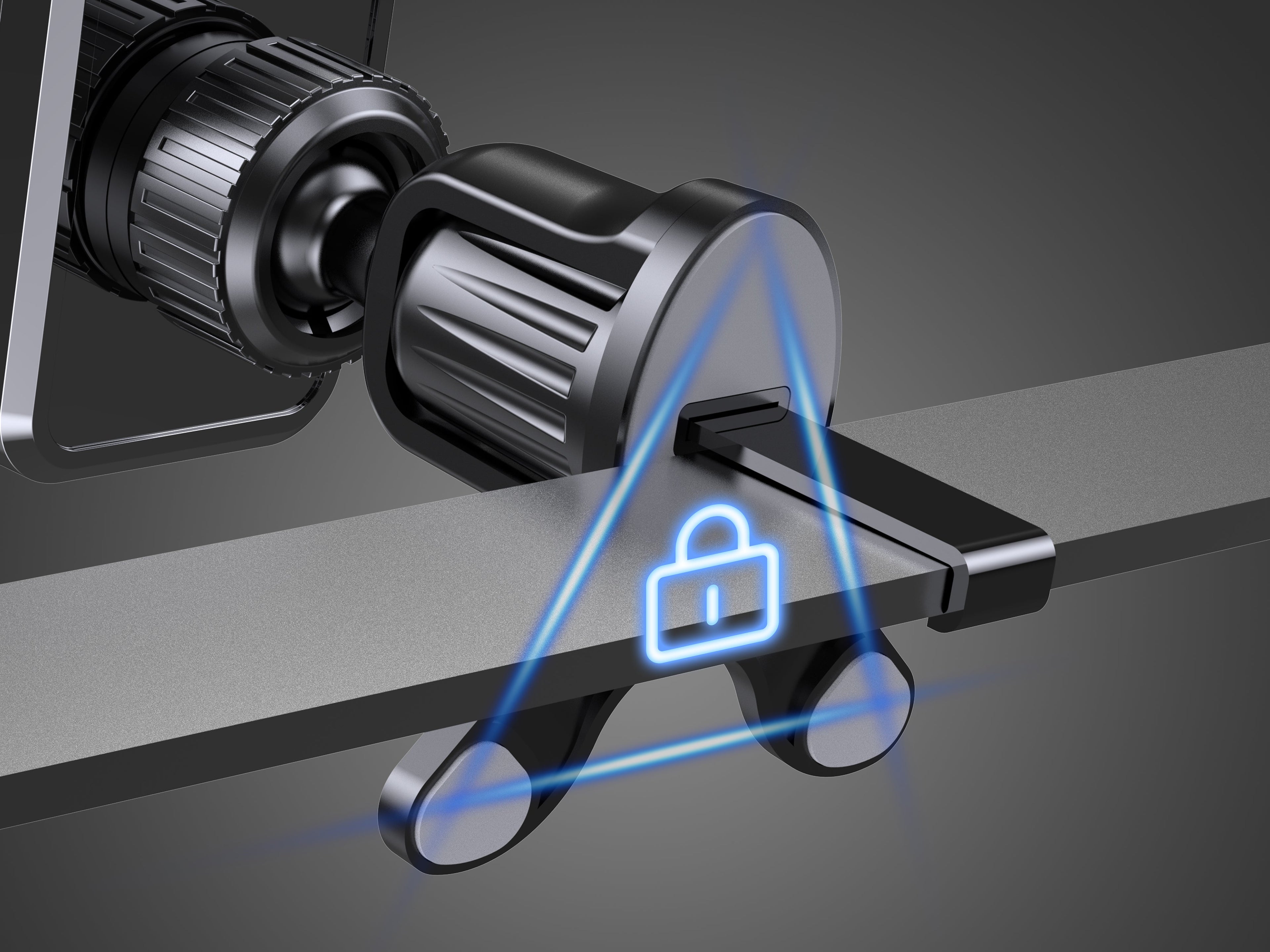 Techancy Suporte magnetico carro TI2339 encaixe grelha 360 graus forte e estavel para telemovel Preto