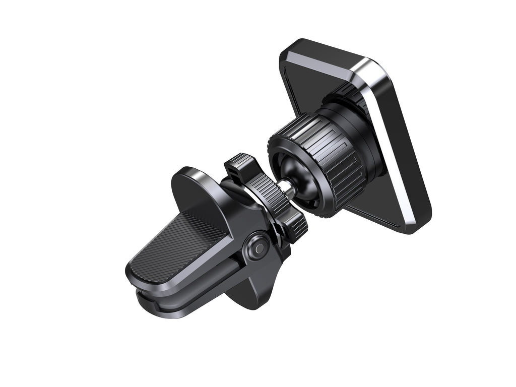 Techancy Magnetic Car Holder TI2339 Grille Mount 360 Degree Rotation 4 Strong Magnets Stable Anti-slip Black