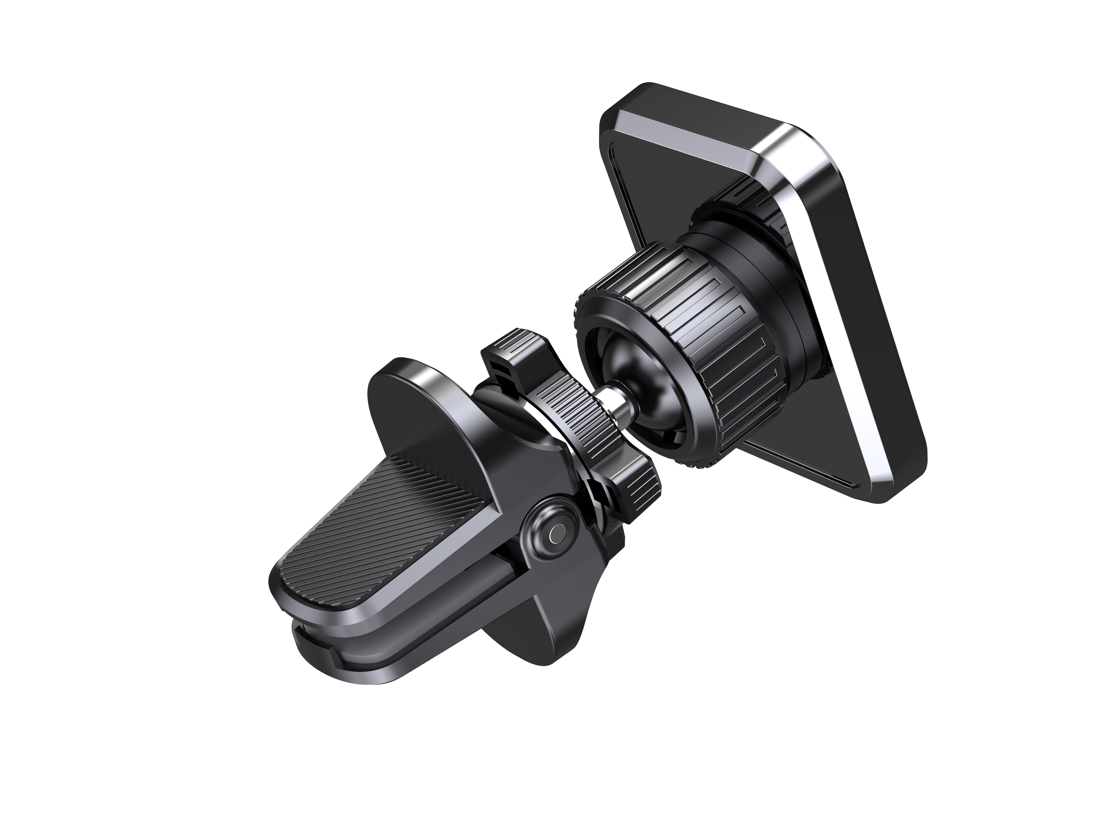 Techancy Magnetic Car Holder TI2339 Grille Mount 360 Degree Rotation 4 Strong Magnets Stable Anti-slip Black