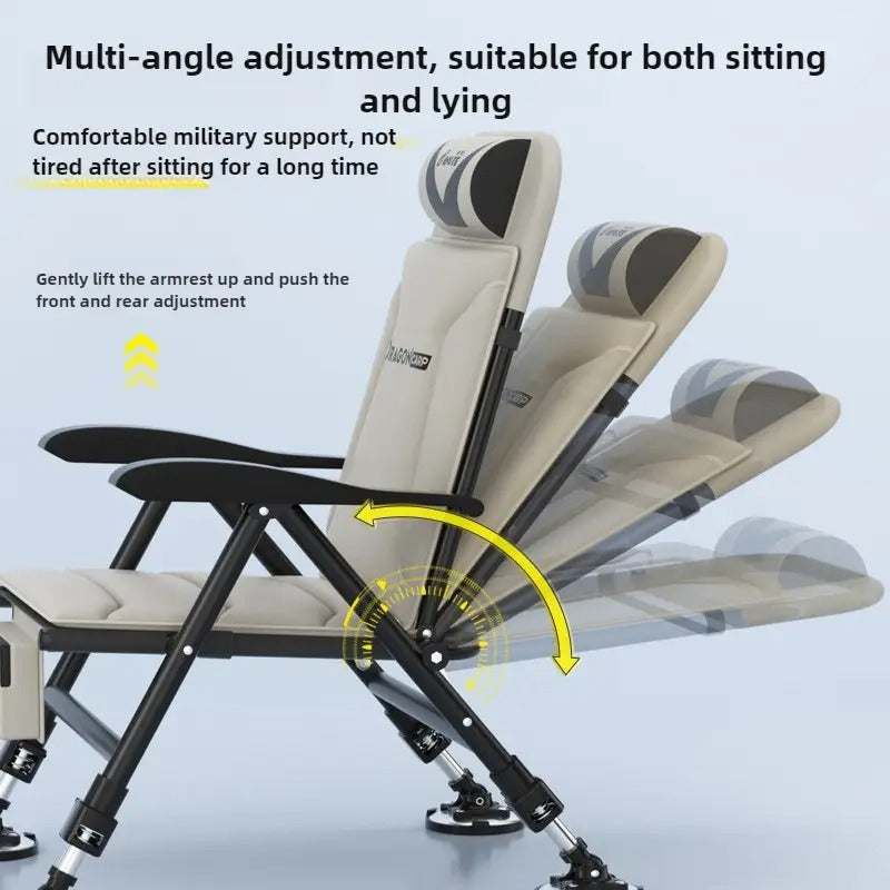 Fishing Chair with Portable Reclining
