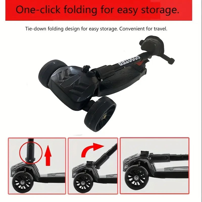 Kids Three-Wheel Foldable Scooter