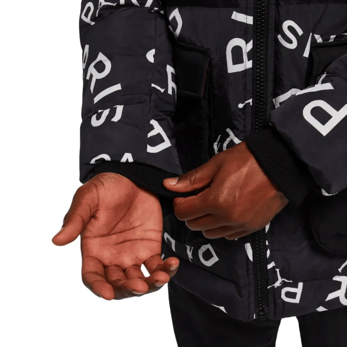 Jordan x PSG black Parka down padded jacket 2023 - Jordan