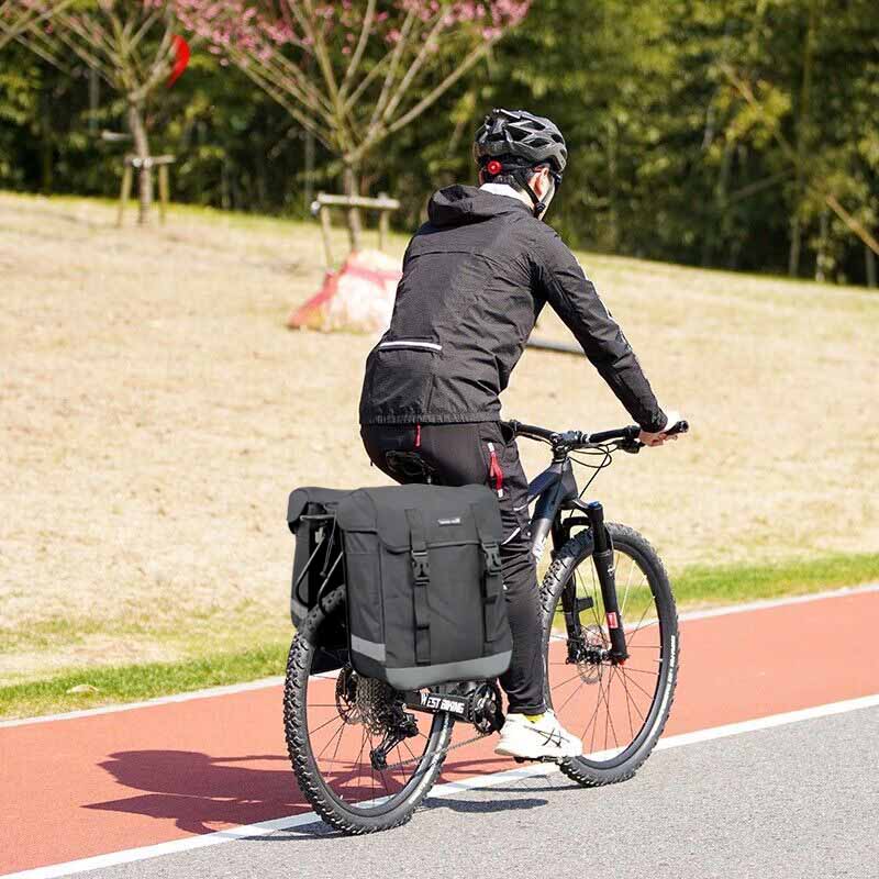 Double-sided bicycle bag