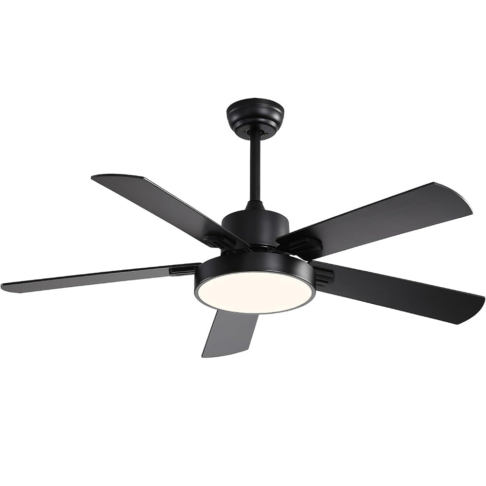 Ceiling fan with light and remote control