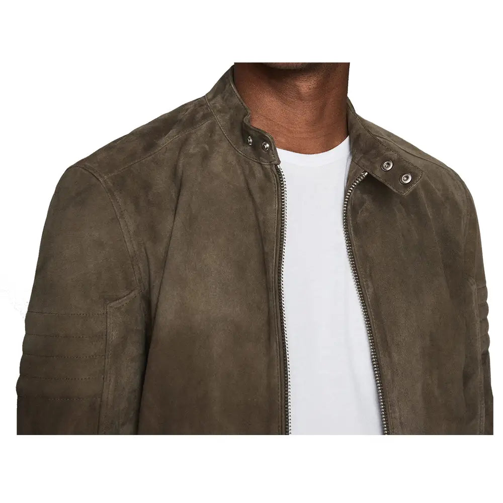 Men’s Suede Motorcycle Rider Jacket