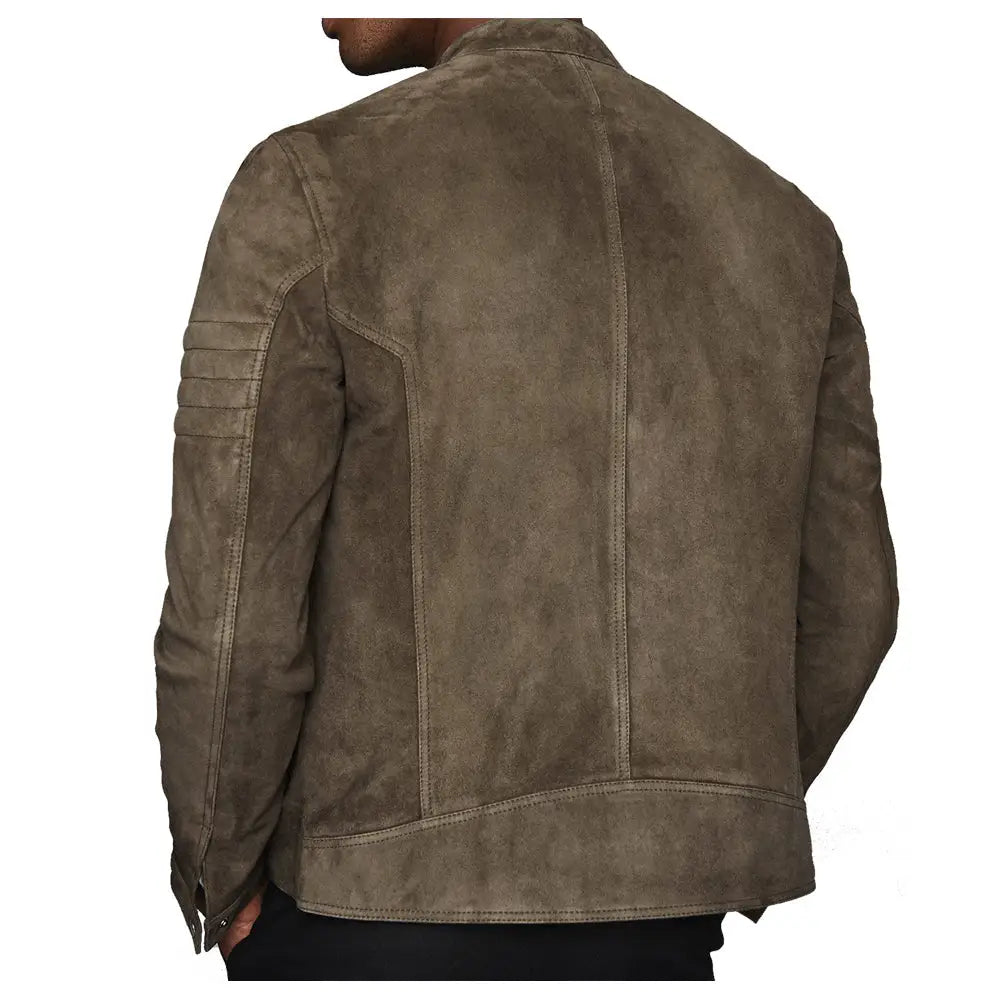 Men’s Suede Motorcycle Rider Jacket
