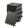 Interlocking Exercise Mat Black Set (48pcs)